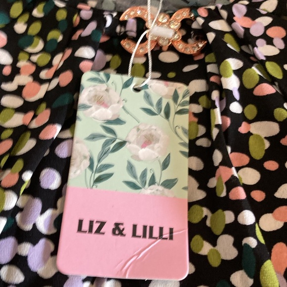 Nwt Liz & Lilli woman’s plus size 3X blouse short sleeve - Picture 5 of 12